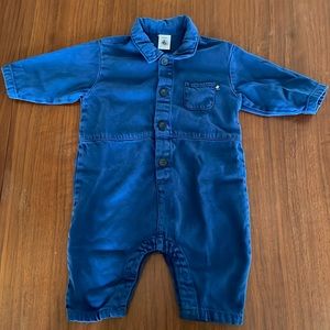 Petit Bateau blue romper
